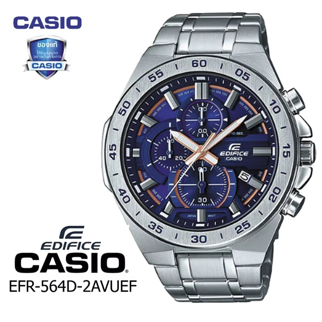 สินค้าขายดี นาฬิกาข้อมือชาย รุ่น EFR-564D-1AV 6สี (สินค้าใหม่ มีรับประกัน)